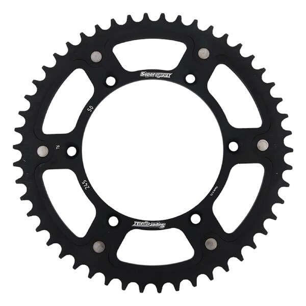 Supersprox Black Stealth Sprocket For Yamaha YZ125, YZ250 1999-2018 RST-245-50-BLK - main